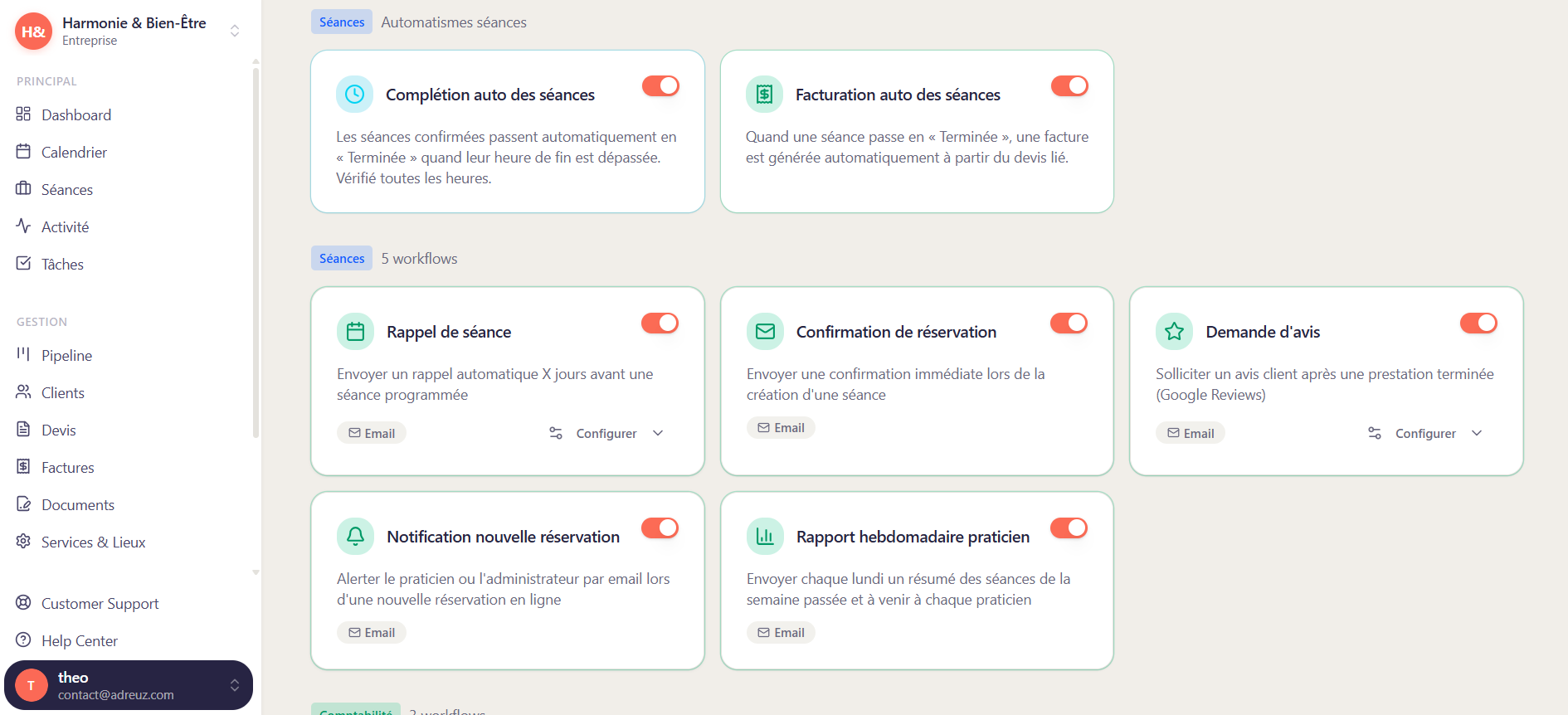Automatisation - Skalo CRM