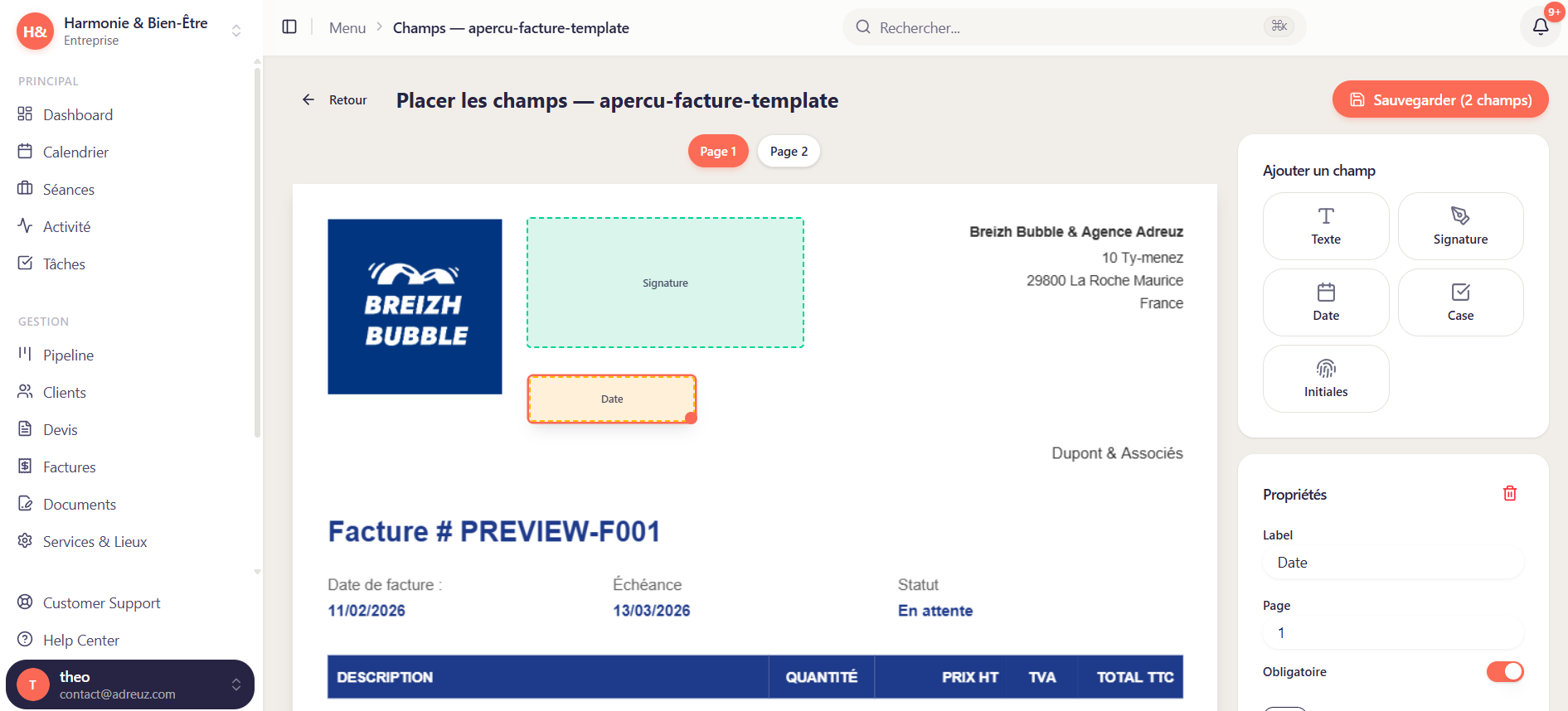 Signature - Skalo CRM